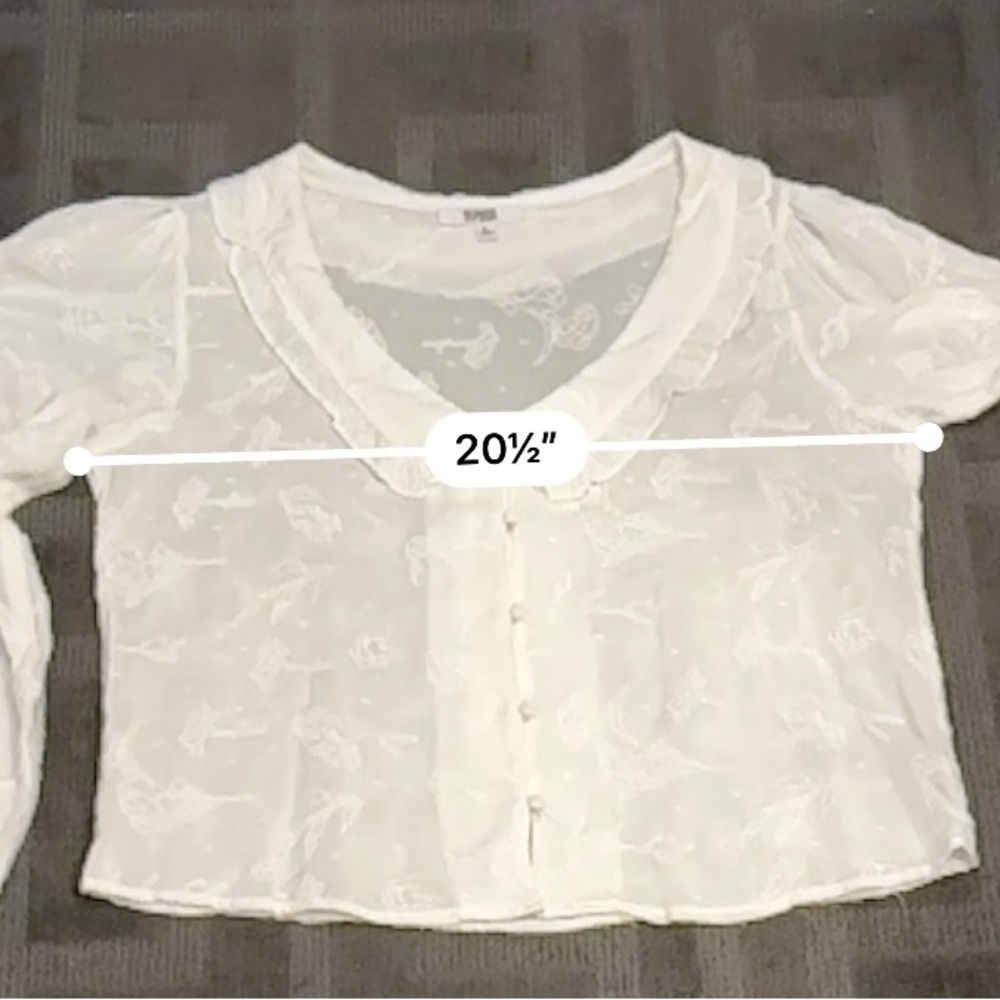 BB DAKOTA Steve Madden White Women's Nobodys Baby Top Size Large - Picture 7 of 10